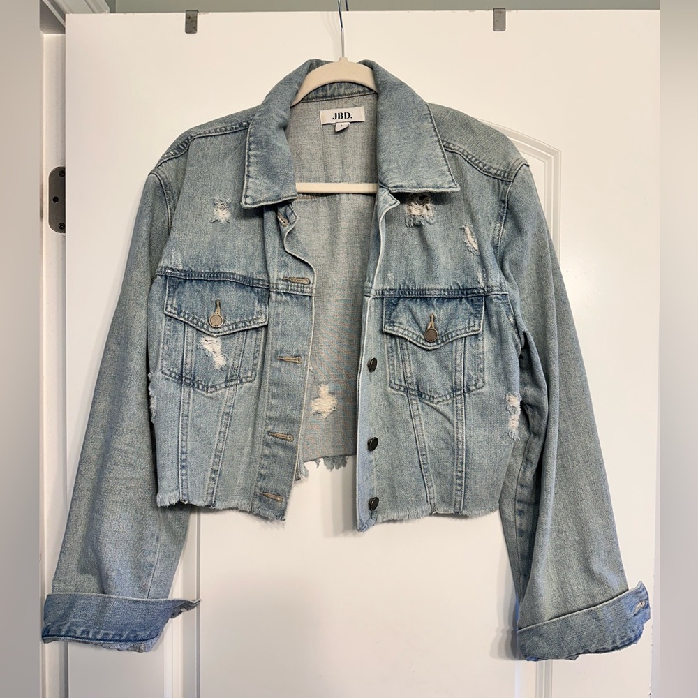 Denim, cropped jacket
